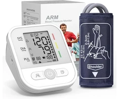 NWOUIIAY žastinis kraujospūdžio matuoklis su LCD ekranu ir 22–42 cm manžete, 5186