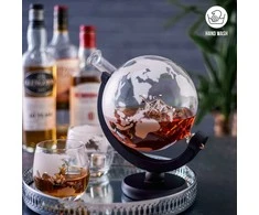 Oak &amp; Steel – „Globe“ viskio dekanteris