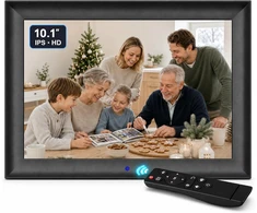 OBVHNUA skaitmeninis nuotraukų rėmelis 10.1 col., 32 GB, 1280 × 800, DZXK03