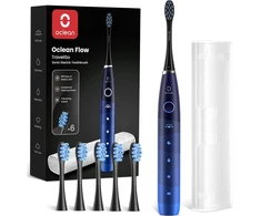 Oclean soninis elektrinis dantų šepetėlis TravelGo Flow Set Mėlyna, 5 režimai, IPX7
