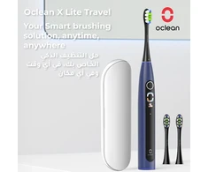 Oclean soninis elektrinis dantų šepetėlis X Lite, IPX7, 5 režimai, mėlynas, XLiteBlau