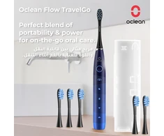 Oclean soninis elektrinis dantų šepetėlis TravelGo Flow Set Mėlyna, 5 režimai, IPX7