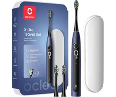 Oclean soninis elektrinis dantų šepetėlis X Lite, IPX7, 5 režimai, mėlynas, XLiteBlau