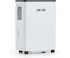 OKYUK 12 l elektrinis oro sausintuvas su higrostatu, 190 W, 2.5 l bakelis, baltas
