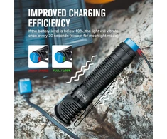 Olight galvos žibintas Perun 2, LED, 2500 lm, įkraunamas, IPX8, juodas