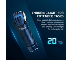 Olight LED prožektorius ant galvos, 3000 lm, 5000 mAh akumuliatorius, IP68, Perun 3