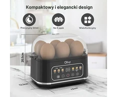 Olvy elektrinė kiaušinių viryklė 6 viename su LCD laikmačiu, 6 kiaušiniams OP-EB808