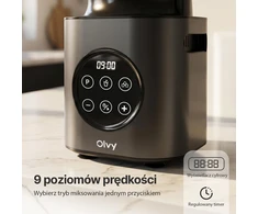 Olvy kokteilių plaktuvas su stikliniu 1.5 l indu, 1000 W, 9 greičiai, BL640C
