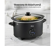 Olvy lėto virimo puodas 6 L su atitirpinimo funkcija ir 24 val. laikmačiu CESC0601
