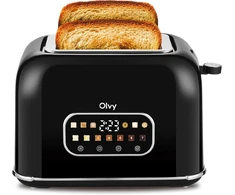 Olvy skrudintuvas 2 riekėms su LCD ekranu, 900 W, 7 skrudinimo lygiai, OP-898