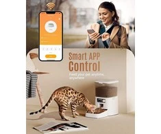 Oneisall Automatinis kačių ėdalo dozatorius, baltas