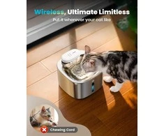 oneisall bevielė kačių gertuvė fontanas, 3,5 l, nerūdijantis plienas, 5000 mAh akumuliatorius