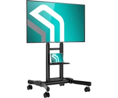 ONKRON mobilus televizoriaus stovas 43–75 col., iki 65 kg, VESA 600 × 400, TS1551-B
