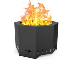 Onlyfire aštuonkampis lauko ugniakuras su nuimama pelenine F-FPR7036-BK1-EU