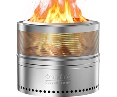 onlyfire mažo dūmingumo medieninis lauko ugniakuras 50 cm su krepšiu F-FPA5245-SS1-EU