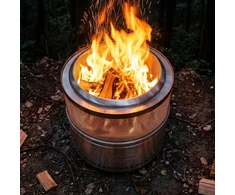 onlyfire mažo dūmingumo medieninis lauko ugniakuras 50 cm su krepšiu F-FPA5245-SS1-EU