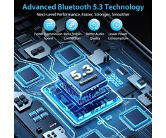ORIA FM Bluetooth siųstuvas automobiliui su USB įkrovikliu QC 3.0, Bluetooth 5.3