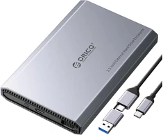 ORICO 2,5 col. SATA HDD ir SSD išorinis dėklas USB-C 3.2 Gen 2, 6 TB, DD25C3
