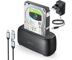 ORICO diskų dokavimo stotelė 2.5/3.5 col. SATA HDD/SSD, USB 3.2 Gen 1, 20 TB, DD18C3-EU