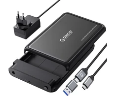 ORICO išorinis 2.5 ir 3.5 col. SATA HDD bei SSD dėklas USB-C 5 Gb/s DDL35-C3-BK
