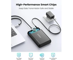 ORICO išorinis 2.5 ir 3.5 col. SATA HDD bei SSD dėklas USB-C 5 Gb/s DDL35-C3-BK