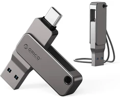 ORICO USB atmintinė 128 GB su USB-C ir USB-A jungtimis, USB 3.2 Gen 1, EB05