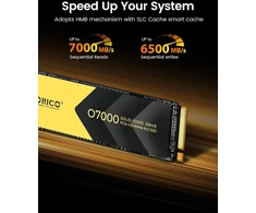 ORICO vidinis 1 TB M.2 2280 NVMe SSD, PCIe 4.0 x4, 7000 MB/s, O7000
