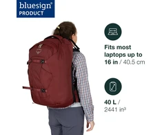 Osprey kelioninė moteriška kuprinė Fairview 40, 40 l talpos, juoda