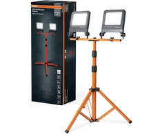 OSRAM LED darbinis prožektorius ant stovo su dviem galvutėmis, 2 × 50 W, 9000 lm, 4000 K, 4099854659638