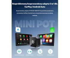 OTTOCAST bevielis CarPlay ir Android Auto adapteris Mini Pot 2026, 2.4G/5G, automatinis jungimas