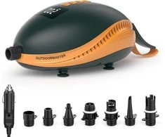 OutdoorMaster elektrinė oro pompa SUP, 20 PSI, 12 V automobilinė jungtis, The Dolphin