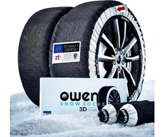 Owen tekstilinės sniego kojinės automobiliams, 3D audinys, dydis L, XS-XXL
