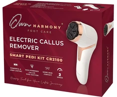 Own Harmony elektrinis pėdų šveitiklis su dulkių surinkimu, 2 greičiais ir 3 ritininėmis galvutėmis CR2100