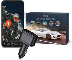 PAJ GPS USB transporto priemonių GPS seklys su 4G, USB-C įkrovimu, 12/24 V, 47x26x85 mm, 9045