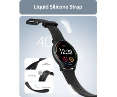 Parsonver išmanusis laikrodis Bluetooth skambinimas IP68, 1,32 colio HD ekranas, daugiau nei 100 sporto režimų, SpO2, pulsas