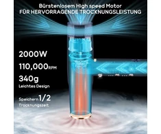 PARWIN PRO BEAUTY joninis plaukų džiovintuvas 2000 W, 30 m/s, HD2003