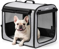 pecute sulankstomas šunų transportavimo narvas automobiliui 61 × 45 × 52 cm PC-CC01