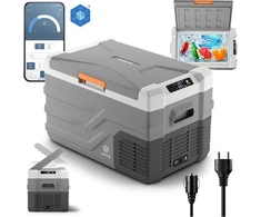 peme automobilinė šaldymo dėžė su LCD, 26,8 l, 12 V / 24 V/230 V, Quest 30