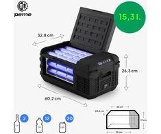 peme automobilinė šaldytuvo-šaldiklio dėžė 26,8 l, 12 V / 24 V/230 V, Quest 30 (L)