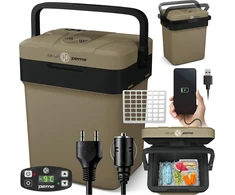 peme elektrinė automobilinė šaldytuvo-šildytuvo dėžė 25,7 l USB 12 V / 220 V Sand Storm Essential L 3