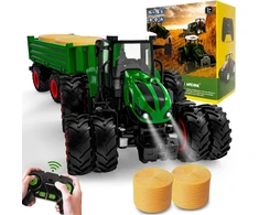 PENGBU RC nuotoliniu būdu valdomas traktorius su priekaba, 2,4 GHz, 1:24, 6645K-G
