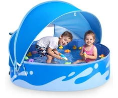 Peradix vaikiškas sulankstomas baseinas su UV apsauga, 120 x 120 x 30 cm, PVC, mėlynas