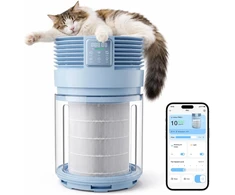 PETGUGU oro valytuvas augintiniams su H13 HEPA filtru, CADR 320 m³/h, PA1