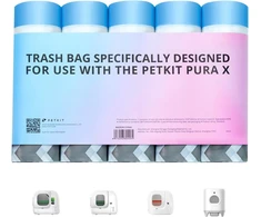 PETKIT atliekų maišeliai automatinėms kraiko dėžėms Pura Max 2 ir Pura X, 100 vnt.