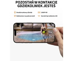 PETKIT automatinė kačių ir šunų šėrykla su 1080p kamera, 3 l, Wi-Fi, D4H-C-EU