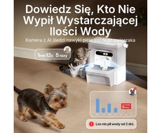 PETKIT automatinis vandens fontanas katėms EVERSWEET ULTRA P4117 su AI kamera, 5 l