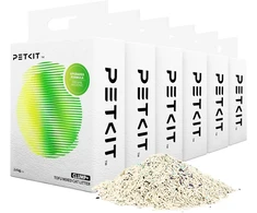 PETKIT kačių kraikas Clump+ tofu ir bentonito mišinys, 14,4kg, 6 maišai