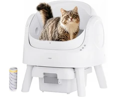 PetPivot automatinė savaime išsivalanti kačių kraiko dėžė su atvira konstrukcija AS15