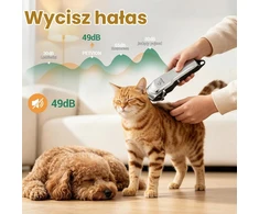 PETVION kailio kirpimo mašinėlė šunims ir katėms, IPX7, 2000 mAh, pet01