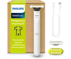 Philips elektrinė kūno ir intymios zonos barzdaskutė OneBlade, SkinProtect, vandeniui atspari, QP1924/30